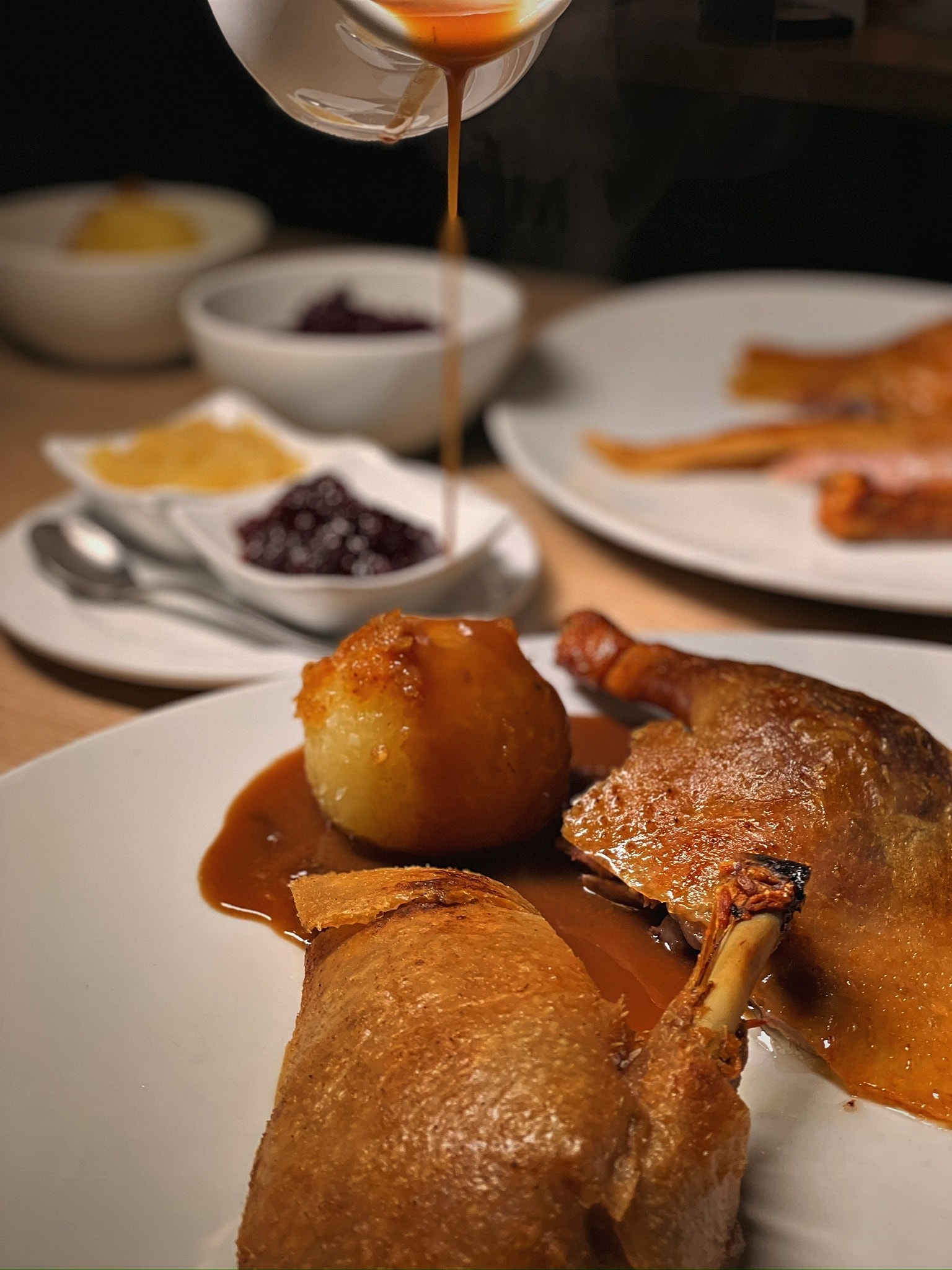 Das Duckman Duck Menu, angerichtet auf dem Teller